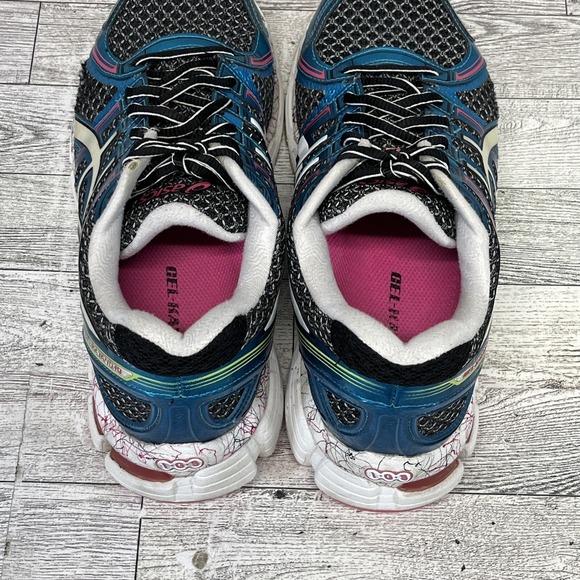 Asics Gel Kayano 19 Blue Running Shoes T392N Women Size 9.5 - Picture 7 of 12